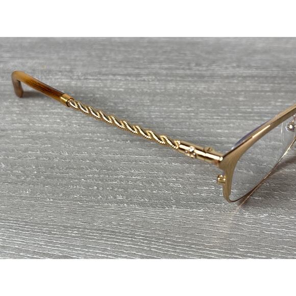 Tory Burch TY 1076 3343 Twisted Gold Frame Eyeglass Frames- 51 18 140 - Picture 2 of 9